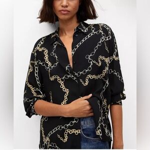 Mango Chain Print Shirt